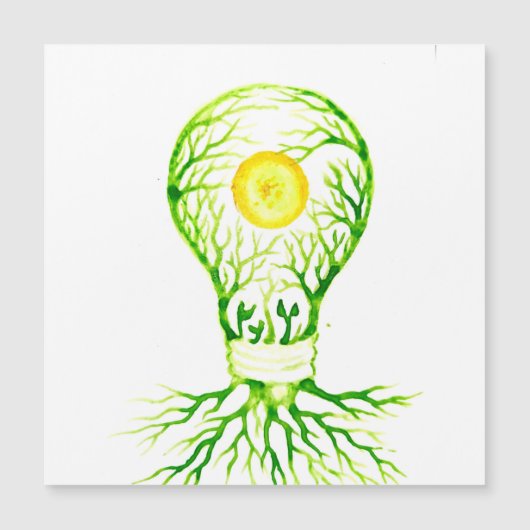 Briefkaart voor het afdrukken van posters met groe (Voorkant)