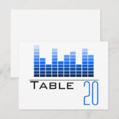 Briefkaart voor het blauwe spectrumanalysatornumme (Voorkant / Achterkant)