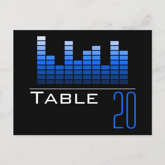 Briefkaart voor het blauwe spectrumanalysatornumme (Voorkant)