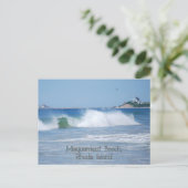 Briefkaart voor het breken van Ocean Wave (Staand voorkant)
