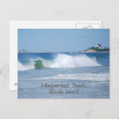 Briefkaart voor het breken van Ocean Wave (Voorkant / Achterkant)