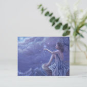 Briefkaart voor het draaien van wensen (Staand voorkant)