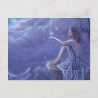 Briefkaart voor het draaien van wensen