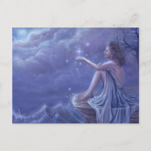 Briefkaart voor het draaien van wensen (Voorkant)