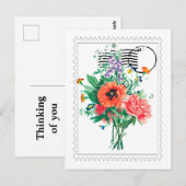 Briefkaart voor het drukken van vouwbonnen en vell (Voorkant / Achterkant)