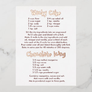 Briefkaart voor het inkepen van makreel en chocola