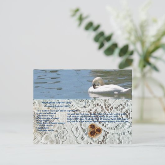 Briefkaart voor het inktmaken van boter (Staand voorkant)