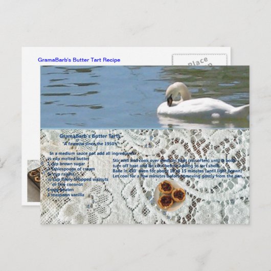 Briefkaart voor het inktmaken van boter (Voorkant / Achterkant)