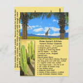 Briefkaart voor het inkuiken van Casserole (Voorkant / Achterkant)