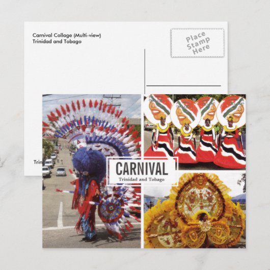 Briefkaart voor het inkuilen van het halve uitzich (Voorkant / Achterkant)