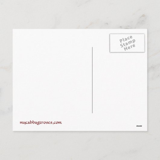 Briefkaart voor het kerstgebed (Achterkant)