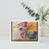 Briefkaart voor het mengen van waterkleuren (Staand voorkant)