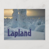 Briefkaart voor het noordpoolgebied van Lapland (Voorkant)