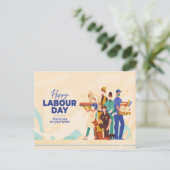 Briefkaart VOOR HET ONTWERP VAN EEN HAPPY ARATUURD (Staand voorkant)