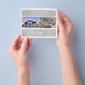 BRIEFKAART voor het op de markt brengen van onroer Flyer (Hand)