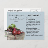 Briefkaart voor het ophalen van bietsalade (Voorkant / Achterkant)