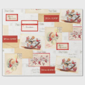  Briefkaart voor het oppakken van Baby voor kerstm Cadeaupapier (Vlak)