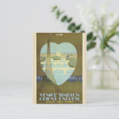 Briefkaart voor het reizen van het hart van Parijs (Staand voorkant)