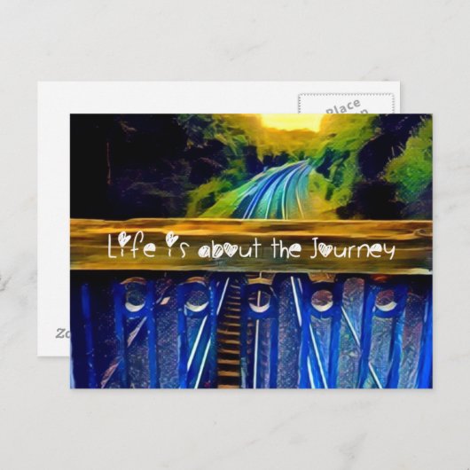 Briefkaart voor het reizen van mensenlevens (Voorkant / Achterkant)