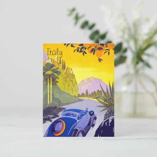 Briefkaart voor het reizen van vrachtwagens door I (Staand voorkant)