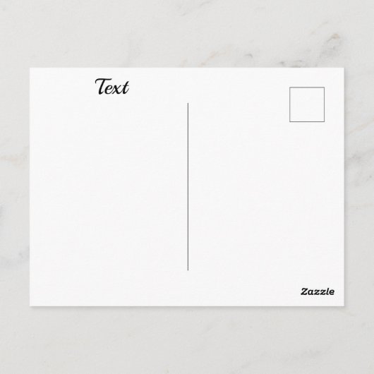 Briefkaart voor het roken van taarten (Achterkant)