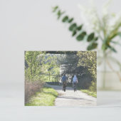 Briefkaart voor het samenvoegen van fietsen (Staand voorkant)