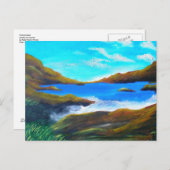 Briefkaart voor het schilderen van de oceaan (Voorkant / Achterkant)