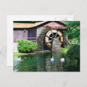 Briefkaart voor het schilderen van hardloopslik (Voorkant / Achterkant)