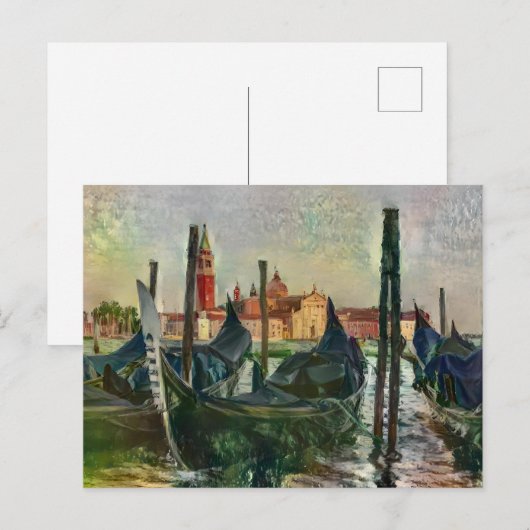 Briefkaart voor het schilderen van het Venetiaanse (Voorkant / Achterkant)