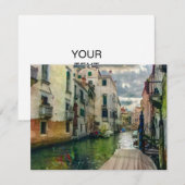 Briefkaart voor het schilderen van het Venetiaanse (Voorkant / Achterkant)