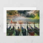 Briefkaart voor het schilderen van het Venetiaanse (Voorkant / Achterkant)