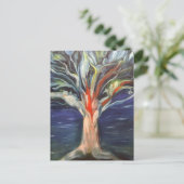 Briefkaart voor het schilderen van Life-olie (Staand voorkant)