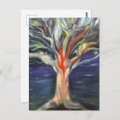 Briefkaart voor het schilderen van Life-olie (Voorkant / Achterkant)