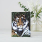 Briefkaart voor het schilderen van tijger (Staand voorkant)