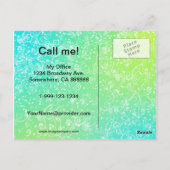 Briefkaart voor het schoonmaken van de id Service  (Achterkant)