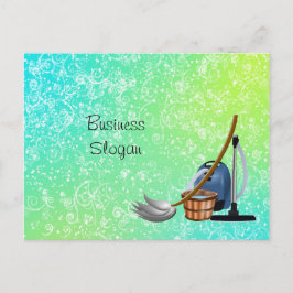 Briefkaart voor het schoonmaken van de id Service 