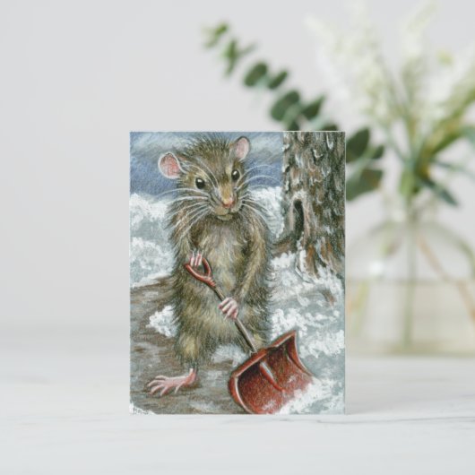 Briefkaart voor het schoppen van katjes (Staand voorkant)