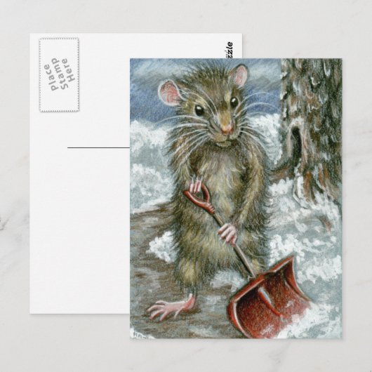 Briefkaart voor het schoppen van katjes (Voorkant / Achterkant)