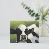 Briefkaart voor het sluiten van koeien (Staand voorkant)