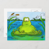 Briefkaart voor het spuiten van kikkervisjes (Voorkant / Achterkant)