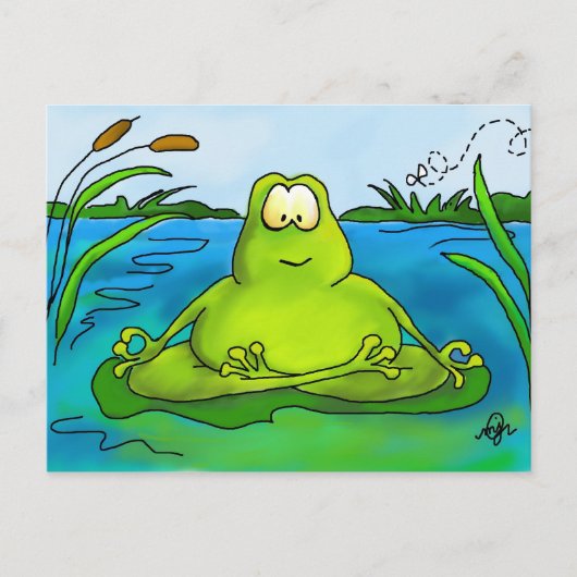 Briefkaart voor het spuiten van kikkervisjes (Voorkant)