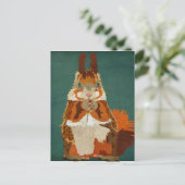 Briefkaart voor het terugdraaien van een oranje ee (Staand voorkant)