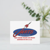 Briefkaart voor het uitnodigen van kunstuitvindin (Staand voorkant)