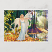 Briefkaart voor het verhitten van meisjes en Unico (Voorkant)