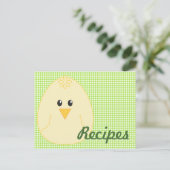 Briefkaart voor het verzamelen van kippen (Staand voorkant)