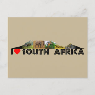 Briefkaart voor het verzamelen van wilde dieren in