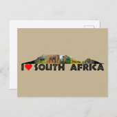 Briefkaart voor het verzamelen van wilde dieren in (Voorkant / Achterkant)