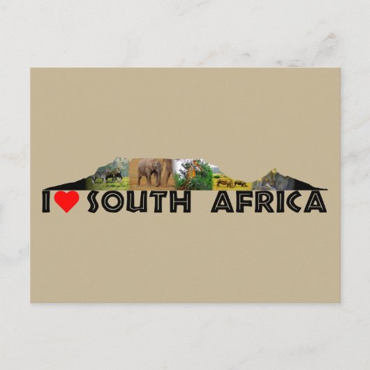 Briefkaart voor het verzamelen van wilde dieren in (Voorkant)