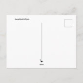 Briefkaart voor het voederen van vochtige vogel (Achterkant)