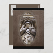 Briefkaart voor het wekken van begrafenisartikelen (Voorkant / Achterkant)